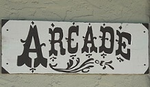 The Arcade Hotel sign