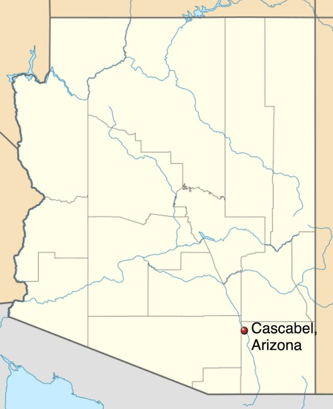 Cascabel is located in the southeastern part of Arizona