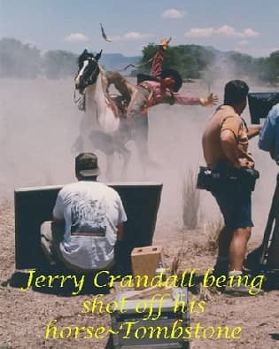 Tombstone filming with stunt actor Jerry Crandall
